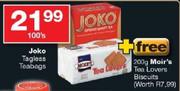 Joko Tagless Teabags - 100's