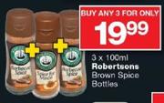 Robertsons Brown Spice Bottles-3 x 100ml 