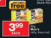 Moir's Jelly Assorted-80g Each