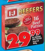 I&J Beefers Beef Patties Assorted-800g