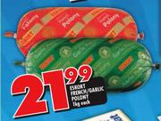 Eskort French/Garlic Polony-1kg Each