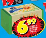 Sunshine D Lite Medium Fat Spread-500g Brick