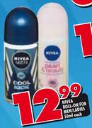 Nivea Roll-On For Men/Ladies-50ml Each
