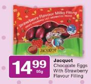 Jacquot Chocolate Eggs With Strawberry Flavour Filling-95g