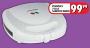Essentials 2-Slice Sandwich Maker