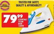 Essentials 1600W Steam Iron