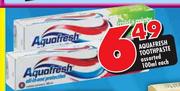 Aquafresh Toothpaste-100ml Each