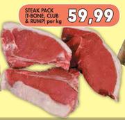 Steak Pack(T-Bone, Club & Rump)-Per Kg