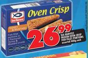 Sea Harvest Frozen Oven Crisp Fish Fillet Portion Assorted-400g