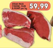 Steak Pack(T-Bone, Club & Rump)-Per Kg