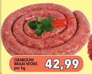 Grabouw Braaiwors-Per Kg