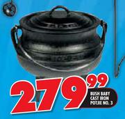 Bush Baby Cast Iron Potjie No.3