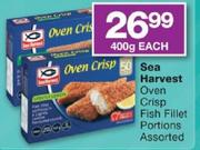 Sea Harvest Oven Crisp Fish Fillet Portions-400g Each