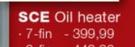 SCE 7 Fin Oil Heater