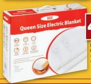 SCE Quen Size Dual Fit 187x155x40cm Electric Blanket