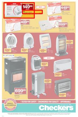Checkers Eastern Cape : Small Appliances (21 Apr - 4 May 2014), page 3