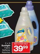 Sunlight Fabric Softener-2 x 2Ltr