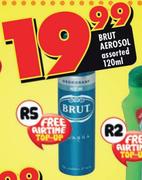 Brut Aerosol Assorted- 120ml