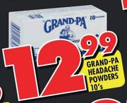 Grand-Pa Headache Powders -10's