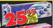 Correll Classique 1 Ply Toilet Rolls- 10's