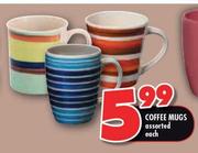 Coffee Mugs Assorted Each