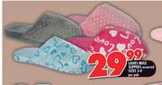 Ladies Mule Slippers Assorted Sizes 3-8 Per Pair