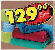Coral Fleece Throw Assorted Each