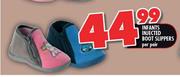 Infants Injected Boot Slippers Per Pair