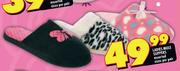 Ladies Mule Slippers Assorted Sizes-Per Pair