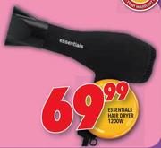  Essentials Hair Dryer 1200W