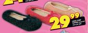 Ladies Pump Slippers Assorted Sizes-Per Pair