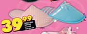 Ladies Mule Slippers Assorted Sizes-Per Pair