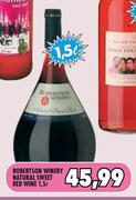 Robertson Winery Natural Sweet Red Wine-1.5L