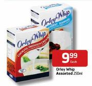 Orley Whip-250ml Each