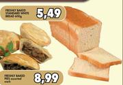 Freshly Baked Standard White Bread-600g