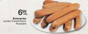 Enterprise Jumbo Frankfurters Russians-100g