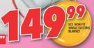 SCE Non-Fit Single Electric Blanket