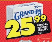 Grand-Pa Headache Powders-25's