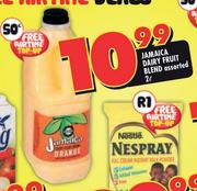 Jamaica Dairy Fruit Blend Assorted-2L