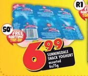 Sunningdale Snack Yoghurt Assorted-6 x 75g