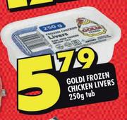 Goldi Frozen Chicken Livers-250g Tub