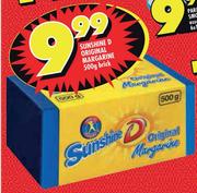 Sunshine D Original Margarine-500g Brick