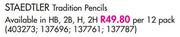 Staedtler Tradition Pencils-Per 12 Pack