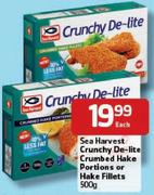 Sea Harvest Crunchy De-Lite Crumbed Hake Portions or Hake Fillets-500gm Each