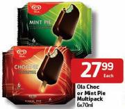 Ola Choc or Mint Pie Multipack-6x70ml Each