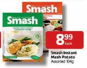Smash Instant Mash Potato - 104g Each