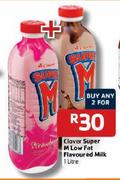 Clover Super M Low Fat Flavoured Milk-2 x 1L