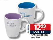 PnP Assorted Design Mugs - 295ml Each