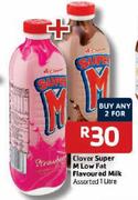 Clover Super M Low Fat Flavoured Milk-2x1Ltr