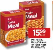 Pnp Pasta, Rice, Chicken Or Tuna Meal Kit 260g-350g -Each